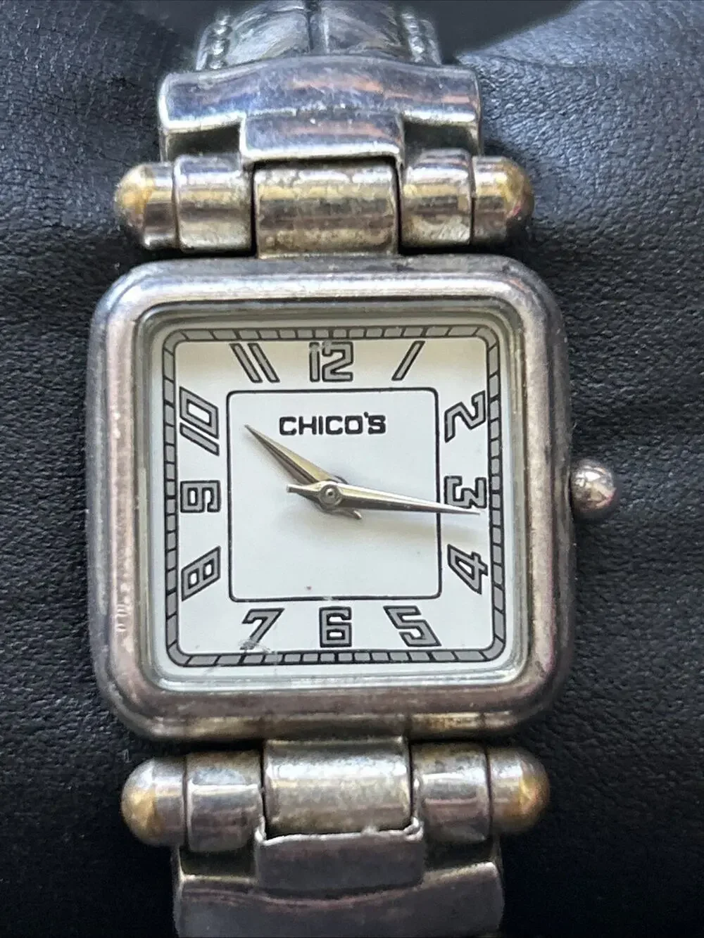 Chicos Silver Tone Women’s Cuff Watch
